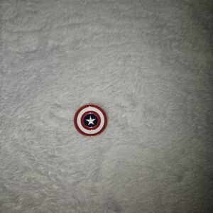 Captain America Red & Blue Star Pin